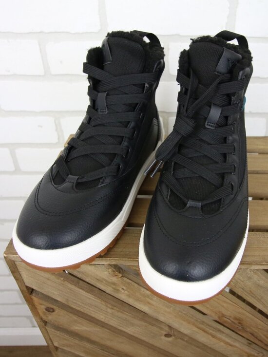 Vessi Alta Womens 6 High Top Fleece Lined Black Waterproof DymaTex Sneaker Boot - Picture 2 of 11